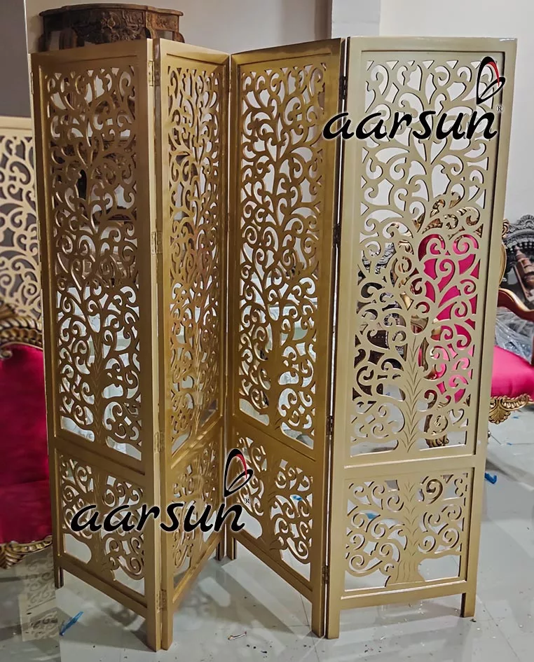 गोल्ड पॉलिश रूम सेपरेटर/पार्टीशन दृश्य 3