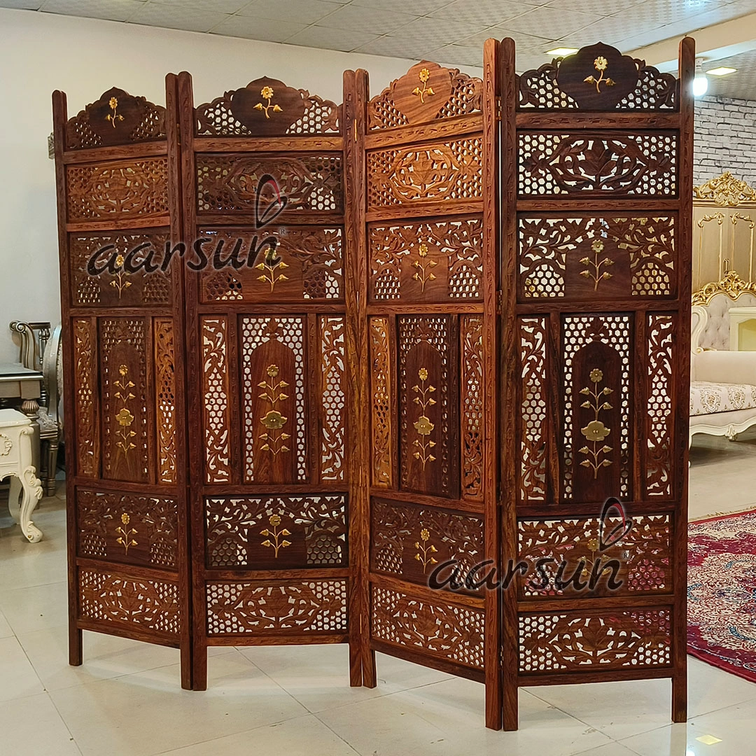 शीशम की लकड़ी की विभाजन दीवारें- कक्ष विभाजक