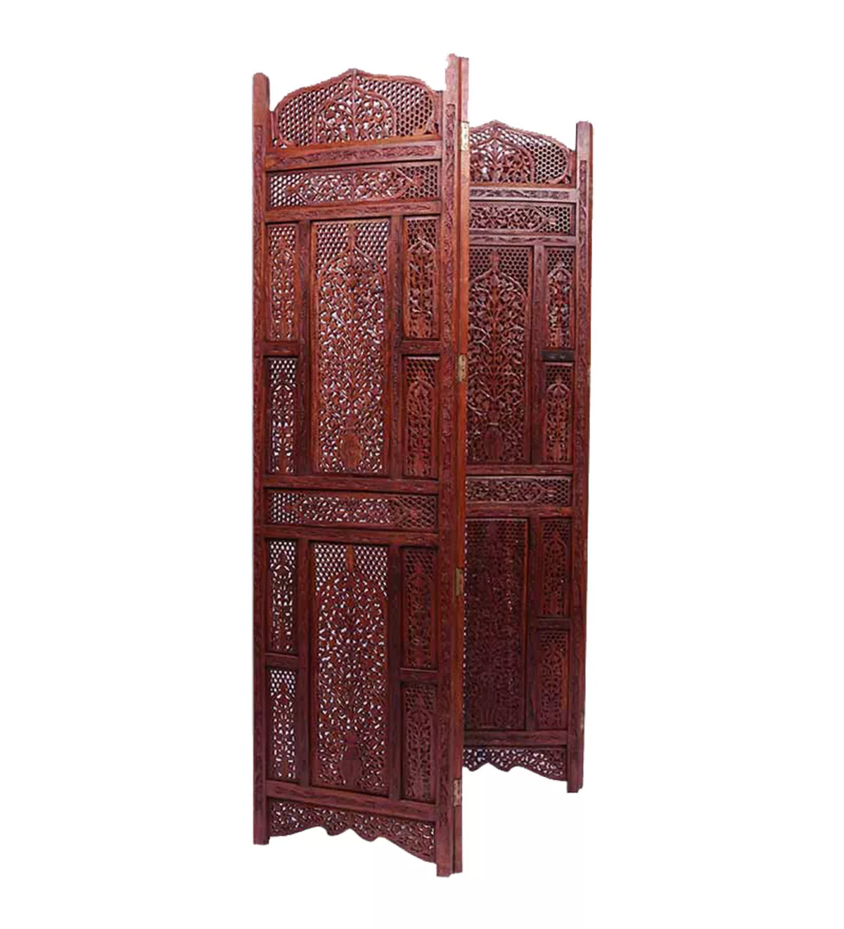 Folding Partition Screen Sheesham Wood view 3