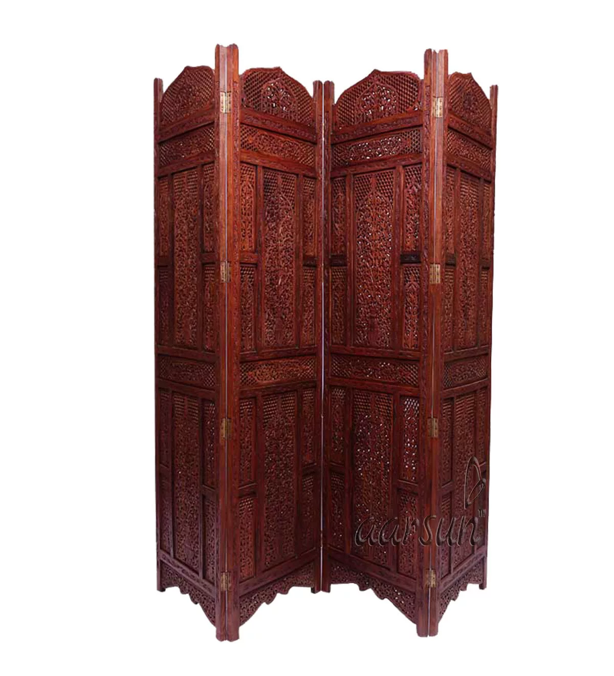 Folding Partition Screen Sheesham Wood