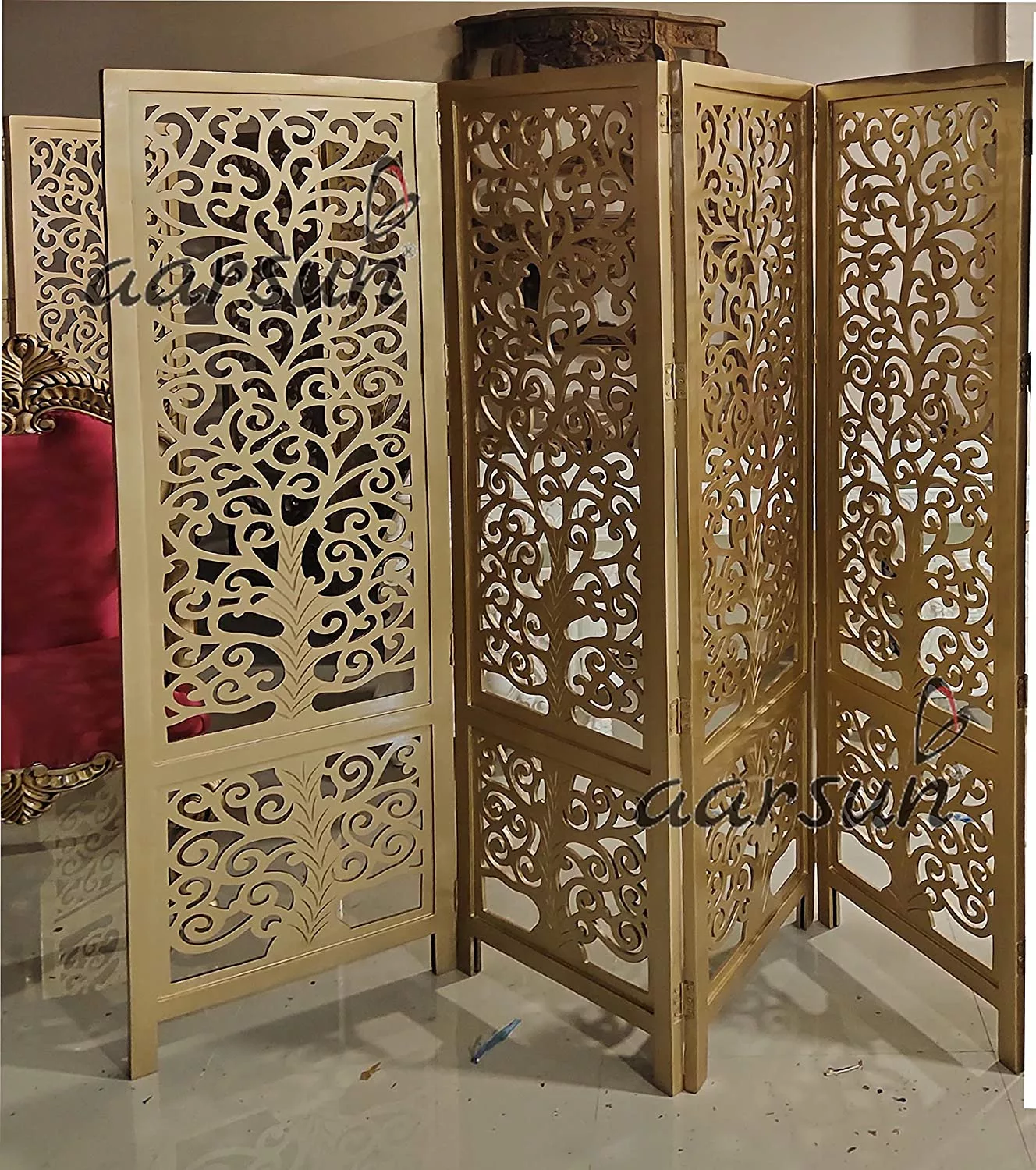 Gold Polish Room Separator / Partition