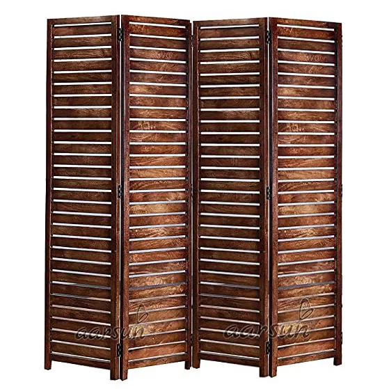 Handcrafted Wooden Room Partition Screen