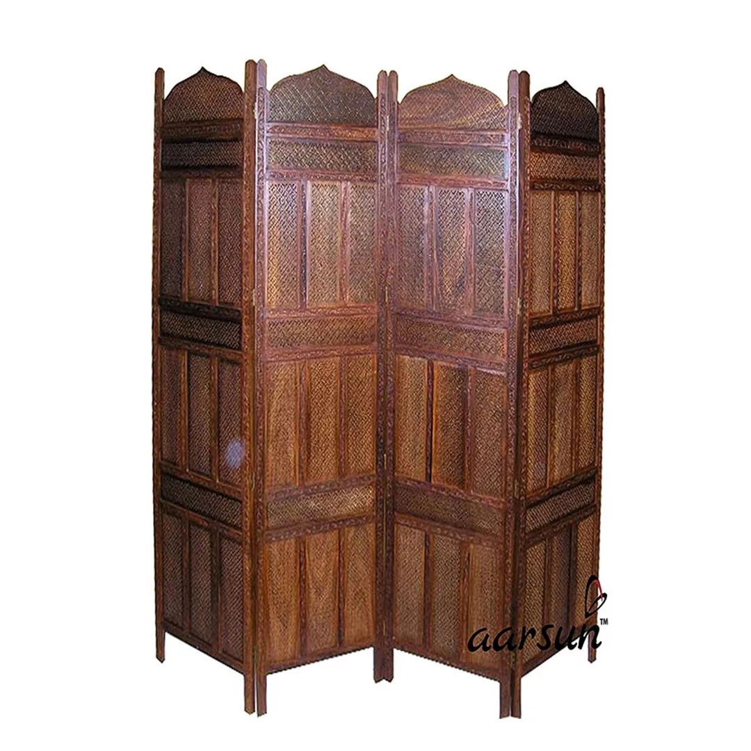 Handmade Movable Partition in Sheesham Wood