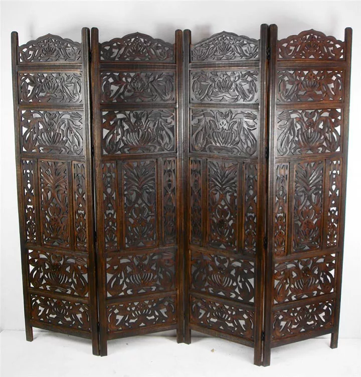 Leaf Design Wooden Room Divider view 3