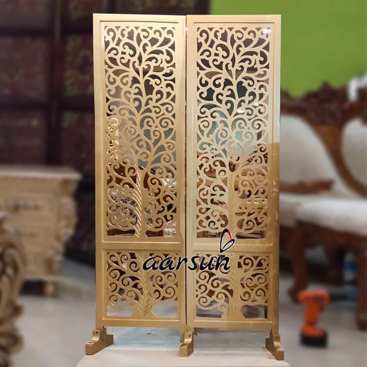 Room Partition in Antique Gold Paint