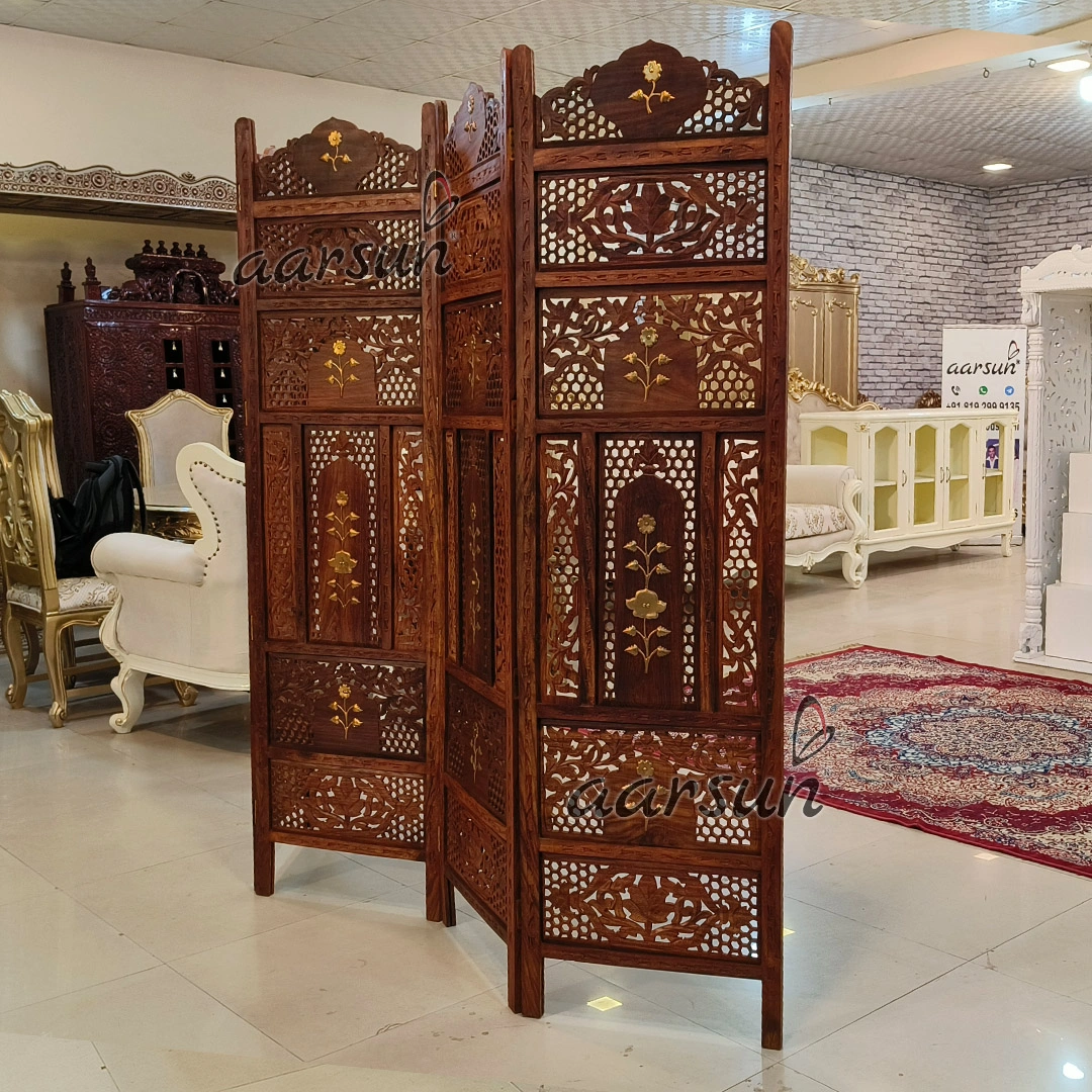 Sheesham Wood Partition Walls- Room Divider view 4