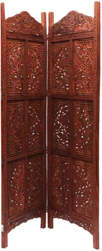Traditional 4 Panel Partition Screen in Sheesham Wood view 4
