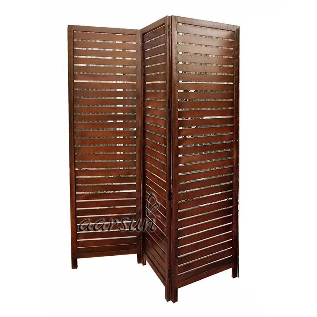 Wooden 3 Panel Room Partition