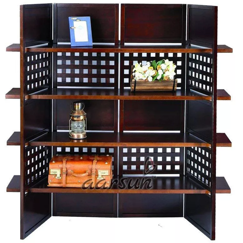 Wooden Room Divider cum Bookshelf