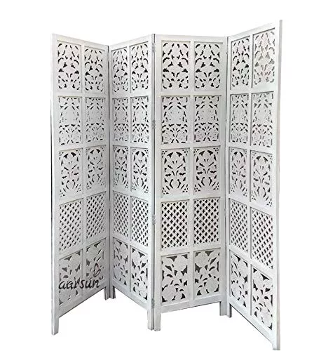 Wooden Room Divider in Satin White view 3